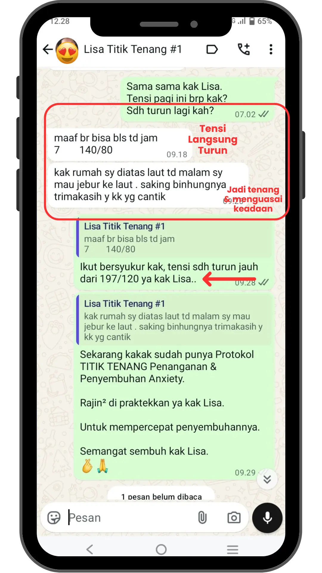Testimoni peserta Titik Tenang 3